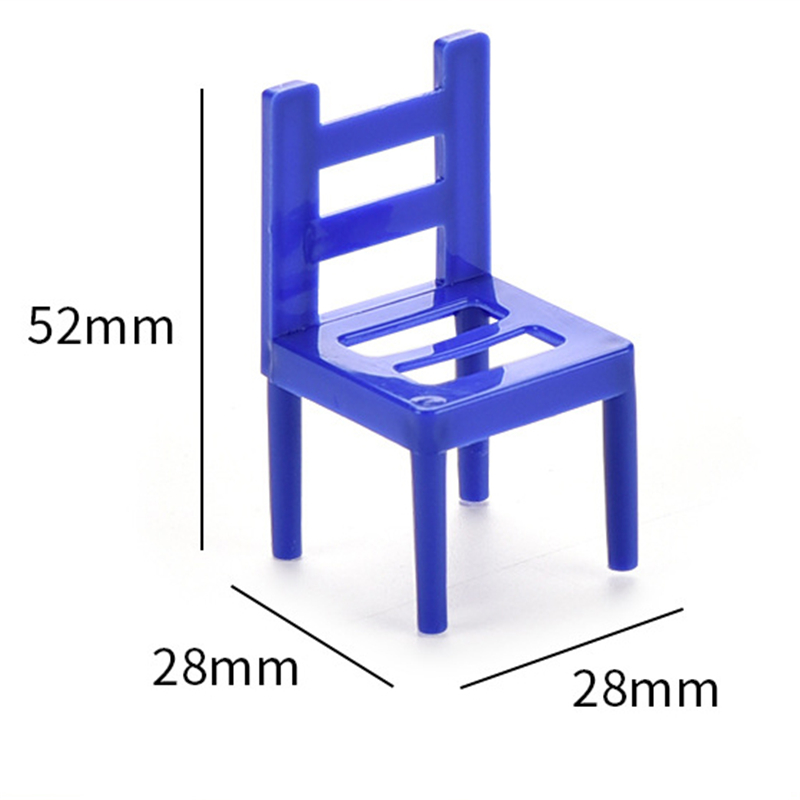 12pcs Mini Chair Balance Blocks Toy Plastic Assembly Blocks Stacking Chairs Kids Educational Family Game Balancing Training Toy