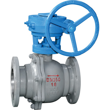 Worm Gear Hard Seal Flange Ball Valve