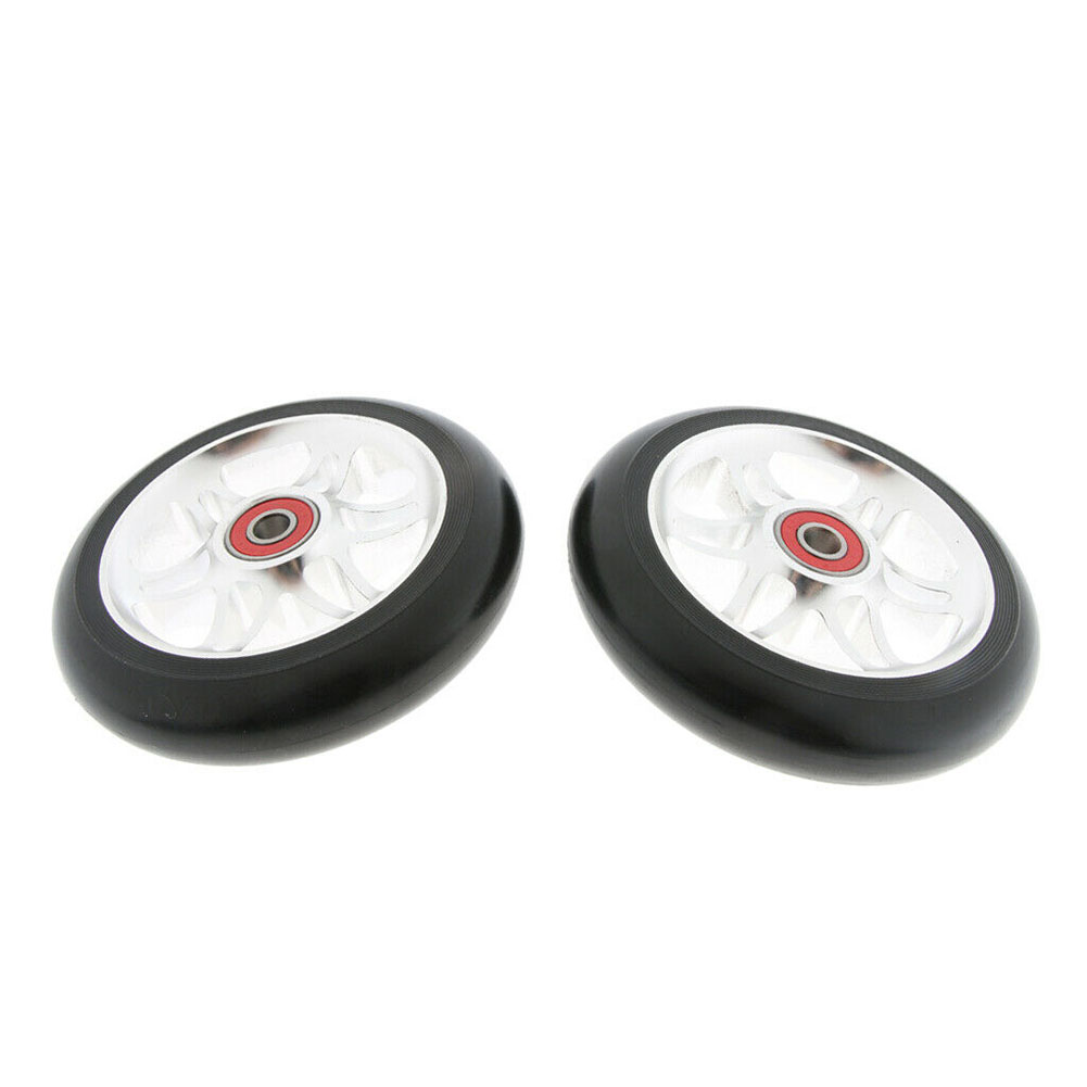 1pcs 100mm Replacement Push/Kick/Stunt Scooter Wheels with Bearings & Bushings Scooter Parts Accessories