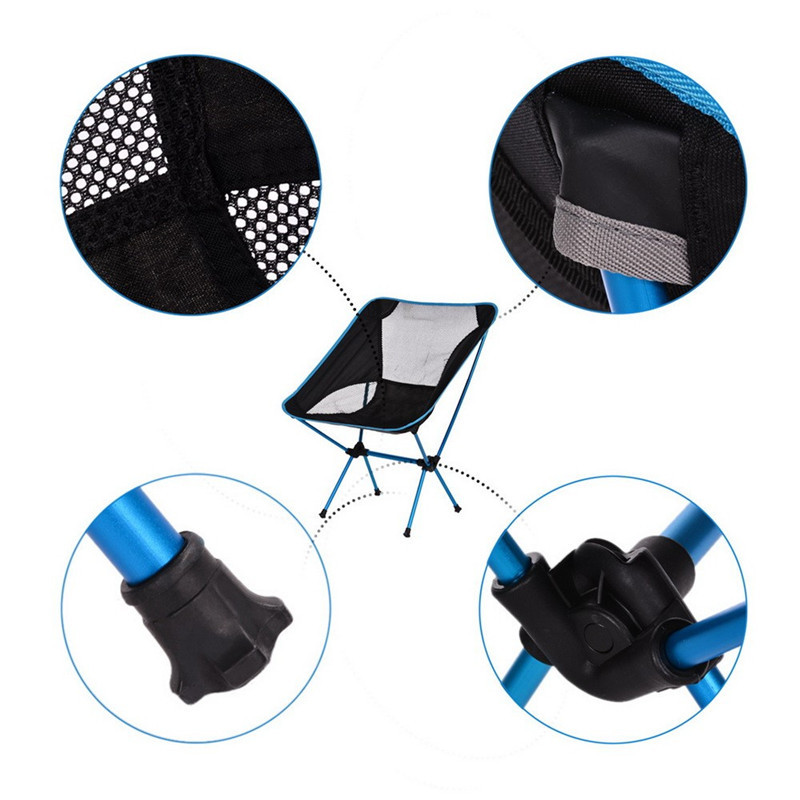 Portable Camping Beach Chair Lightweight Folding Fishing Outdoor camping Outdoor Ultra Light Picnic Seat Fishing Tools Chair