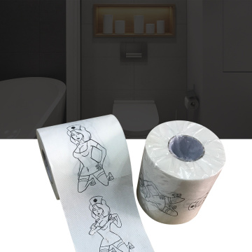 Creative Printed Roll Paper Soft Toilet Paper Towel Sexy Pattern Tissues For Kitchen Accessories