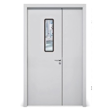 Medical aluminum unequal double clean door