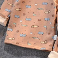 Humor Bear Children'S Velvet Underwear Clothes Sets Cartoon Warm Thickening Autumn&Winter Baby Home Clothing Boys& Girls Pajamas