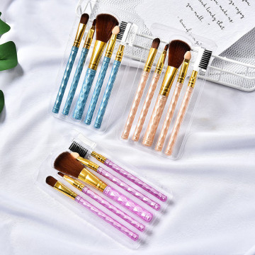 5Pcs/set Eye Makeup Brushes Set Eye Shadow Eyeliner Eyelash Eyebrow Blush Power Facial Makeup Cosmetic Tools