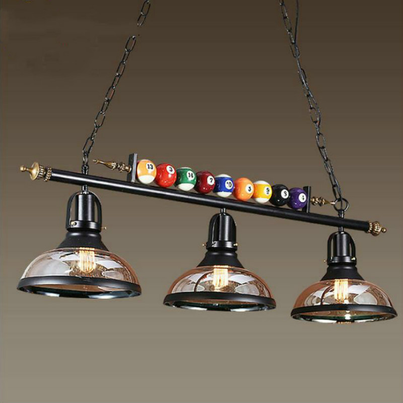 Nordic Billiard Table Pendant Lamp Decor Home Lights Retro Industrial Lights Pendant Lights Restaurant Bar Cafe Hanging Lamp