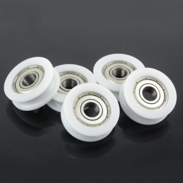 1pcs U groove sliding door wheel 8x30x10mm POM caoted with 608zz