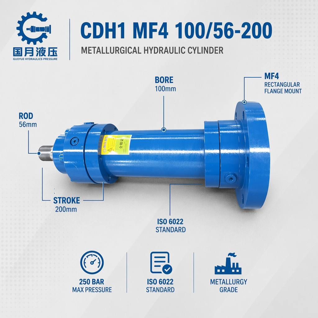 Metallurgical oil cylinder CDH1 MF4 100-56-200