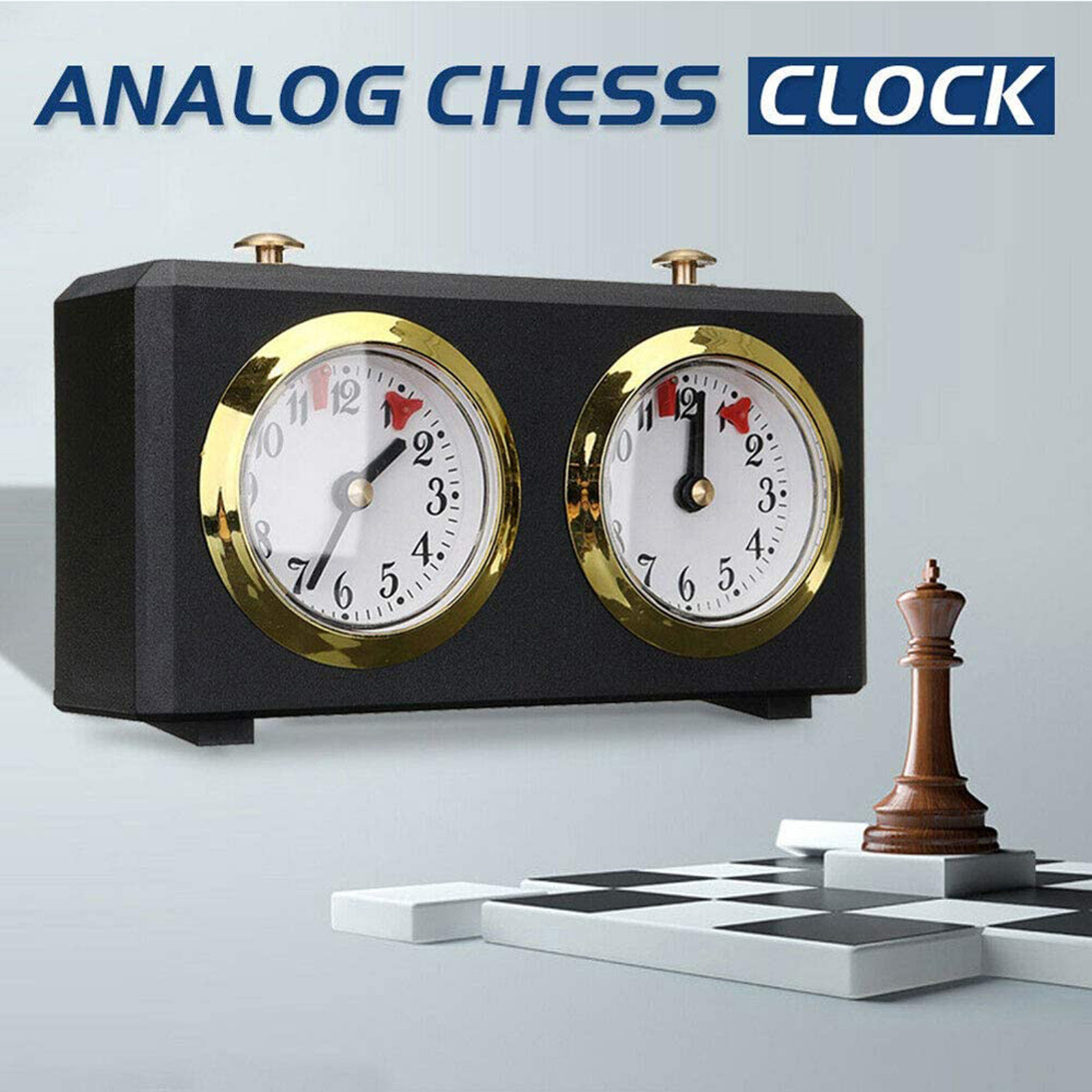 Analog Chess Clock -Mechanical Chess Clocks Garde -Chess Clock Count Up Down Game Accessory Specialty Clocks Tools Gifts