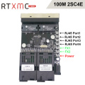 Fast Erhetnet 2F4E 10/100M Ethernet Switch 2 Fiber Port SC 25KM 4 UTP RJ45 Fiber Optical Switch PCBA Board