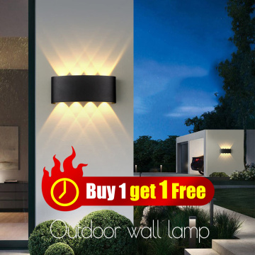 LED Wall Lamps IP65 Waterproof Indoor Outdoor Lighting Aluminum Wall Lights for Home Living Room Bedroom LED Garden Porch Light