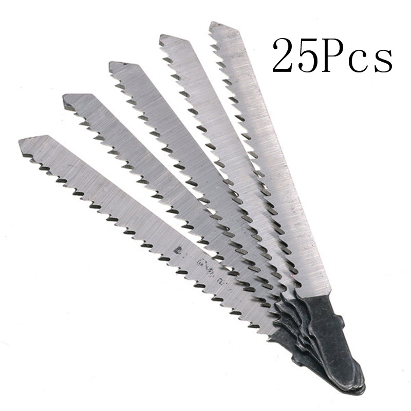 25Pcs/Set Jigsaw Reciprocating Saw Blades Clean Cutting High Carbon Steel Jig Saw For DEWALT Woodwork Power Tools Accessories