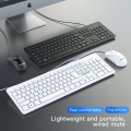 Silent Keyboard and Mouse Set Wired Ergonomic Mute Keycap Office Gaming USB Full-size Keyboard Mouse Combo Desktop PC Keyboard