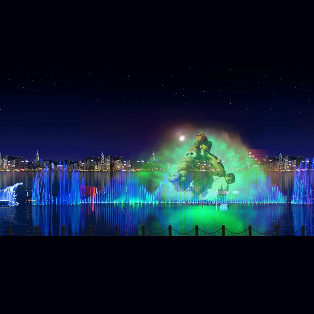 large  waterfall fountain