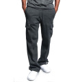 Men Loose Joggers Solid Color Track Pants Casual Trousers Fashion Sports Pants Plus Size