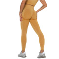 Yellow yoga pants