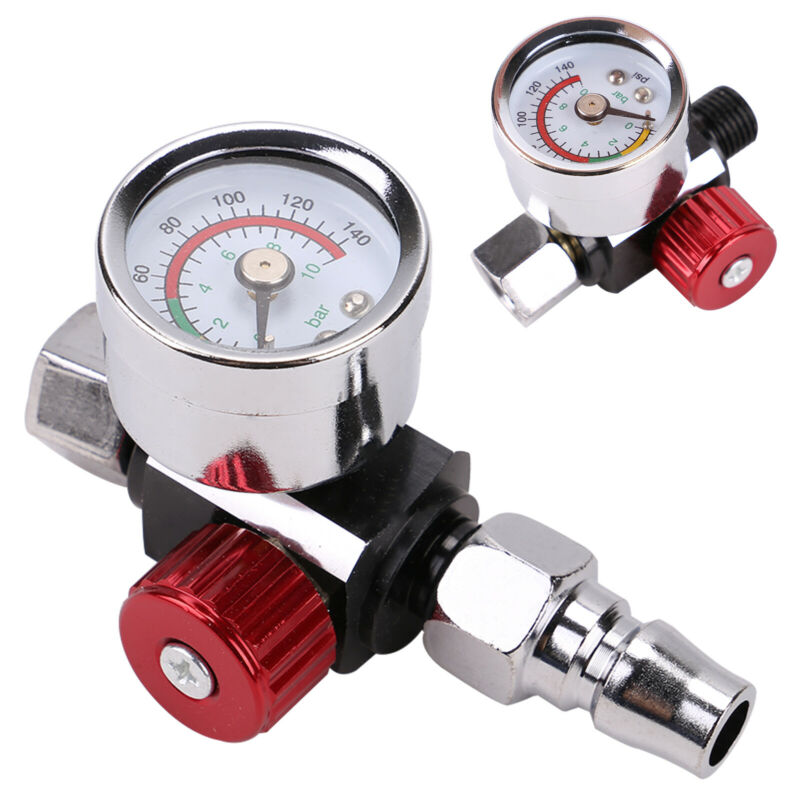 High Quality Spray Paint Gun Air Regulator Gauge & Adapter Pneumatic Spray Gun Accessories