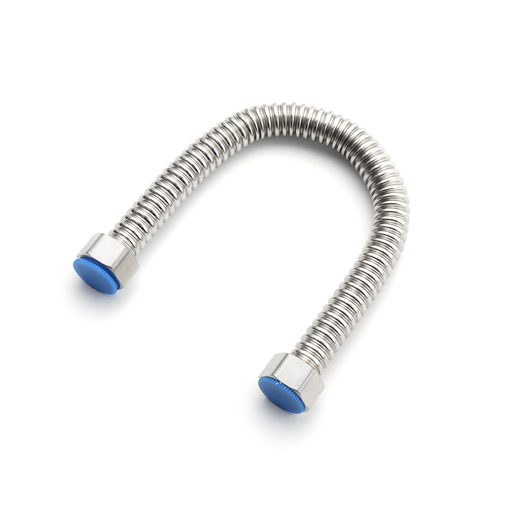 10/30/40/50/60cm Useful Thickened G1/2" Stainless Steel Corrugated Supply Hose Water Heater Connector Plumbing Pipe Hose Tube