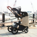 EU certification newborn Luxury 3 in 1 Baby stroller Brand baby PU Leather Pram EU safety Car Seat Bassinet newborn 0-3 year