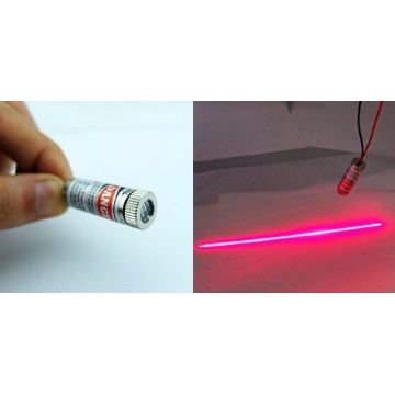 Industrial Class 650nm 5mW 5v Red Laser Line Cross Module Glass Lens Focusable