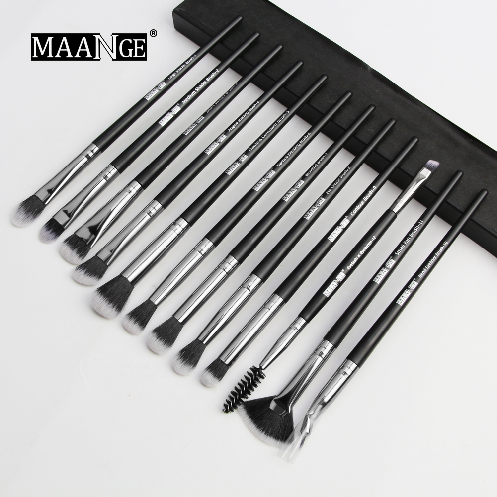 MAANGE Pro 3/5/12 PCS Makeup Brushes Set Eye Shadow Blending Eyeliner Eyelash Eyebrow Blush Make Up Brush Tools Kit Maquiagem