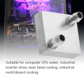 KEBETEME 40*40mm Primary Aluminum CPU Water Cooling Block for Liquid Water Cooler Heat Sink System for PC Laptop CPU