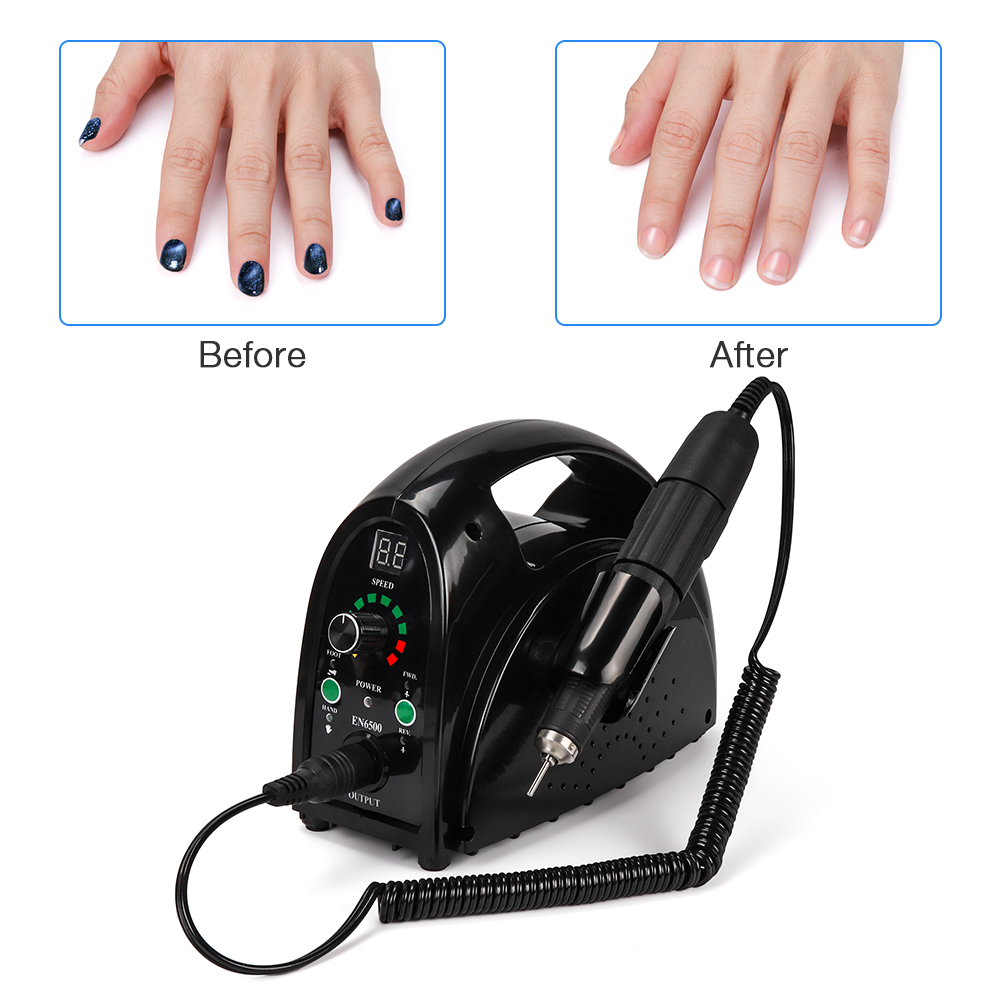65W 35000RPM Electric Nail Drill Manicure Machine Pedicure Tools Drill Bits File Set Nail Art Equipment With LCD Nail Polisher