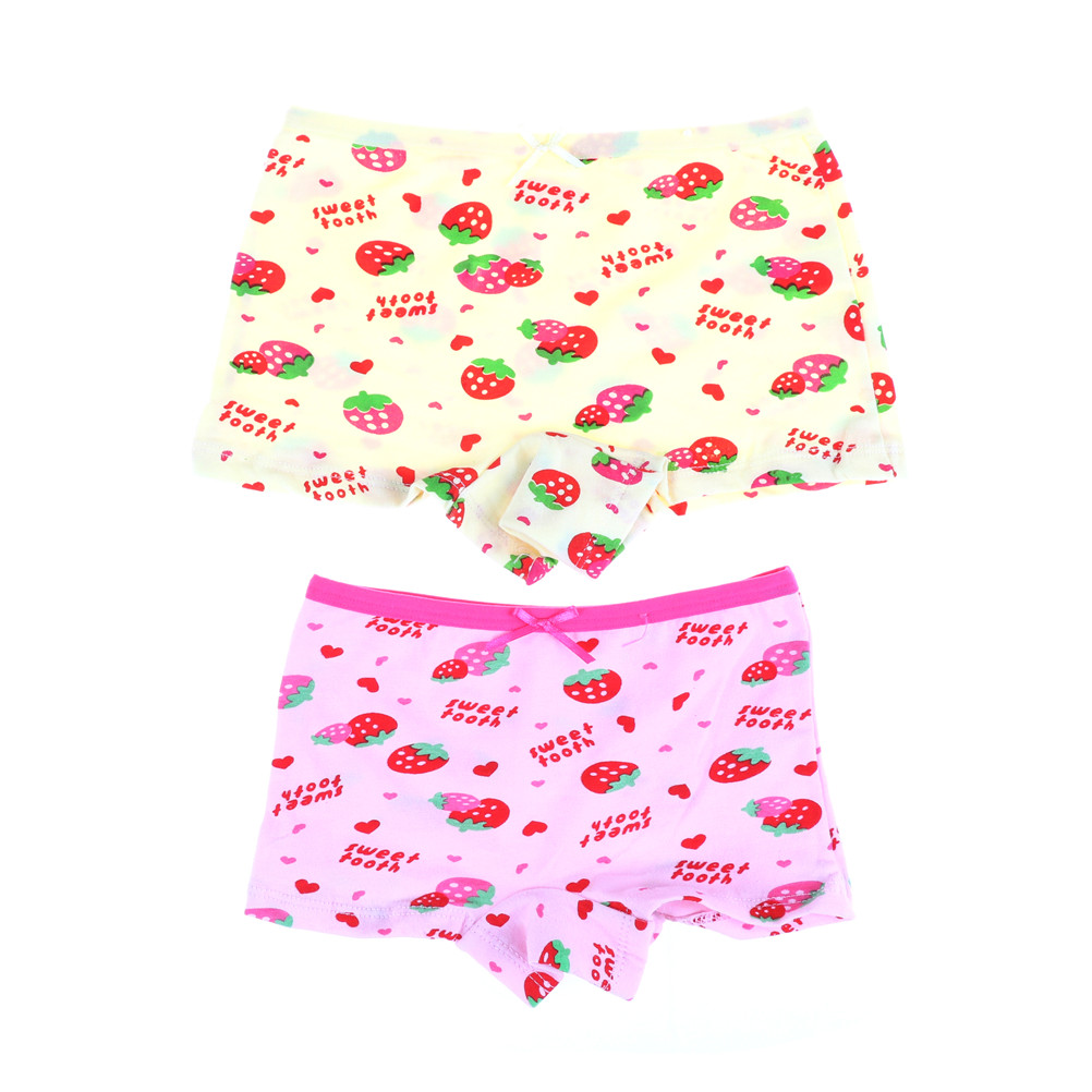 4Sizes Baby Girls Fashion Cartoon Cat Underwear Cotton Panties Shorts For Kids Short Briefs Children Underpants