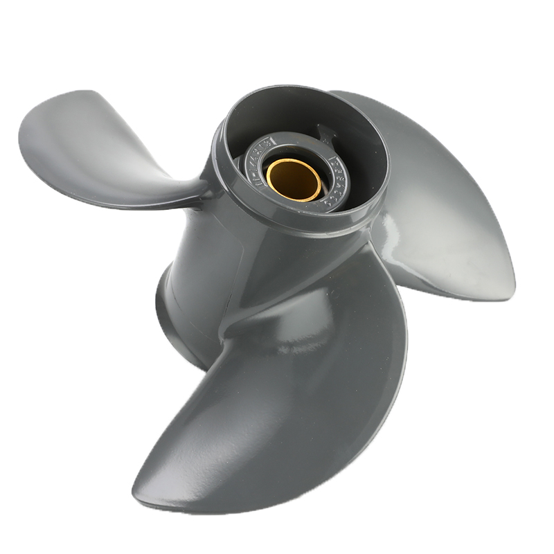 3 Blades Outboard Boat Propeller Motors Marine Propeller Aluminum Alloy 11 1/4x13 For Honda 35-60HP 58130-ZV5-012AH Gray