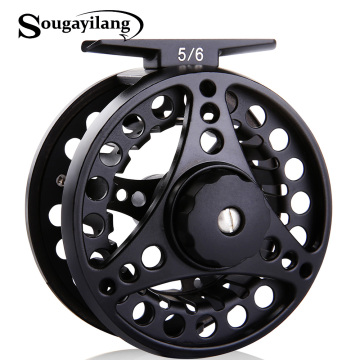 Sougayilang 3BB Aluminum Fly fishing reel Die Full Metal 5/6WT Casting CNC Fly Fishing Wheel De Pesca