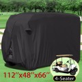 4-Seater Passengers Golf Cart Cover Oxford Waterproof Club Car Roof Enclosure Covers Golf Storage Zippered 285X122X168cm