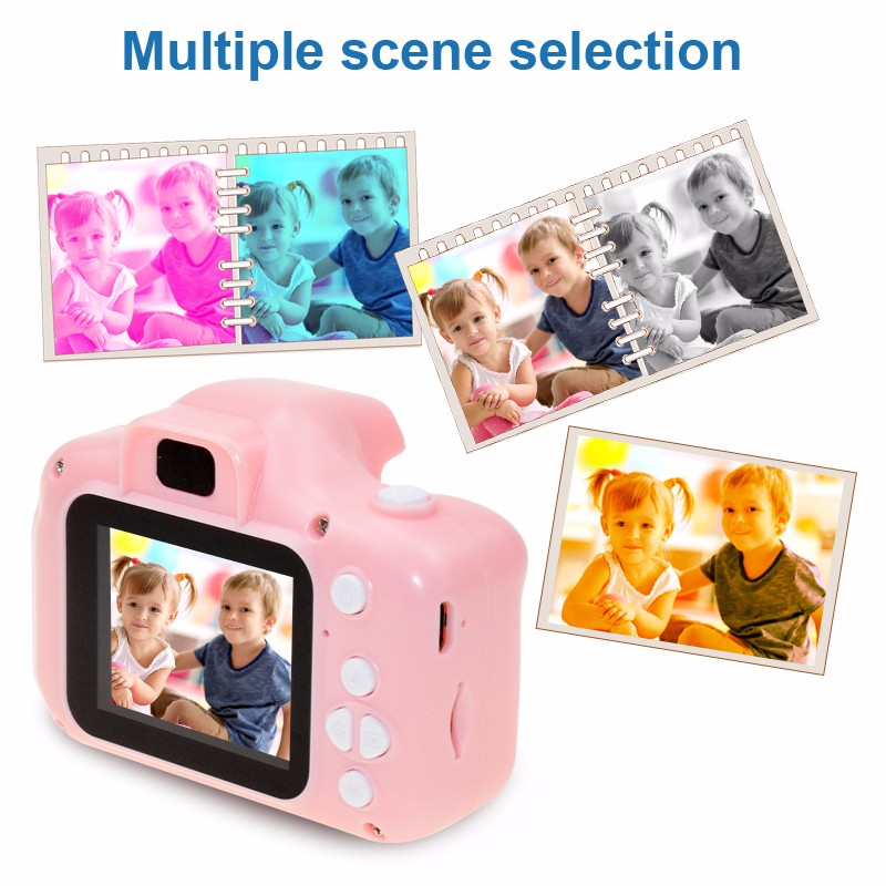 Mini Cartoon Camera Educational Toys For Children 2 Inch HD Screen Digital Camera Video Recorder Camcorder Toys For Kids Girls