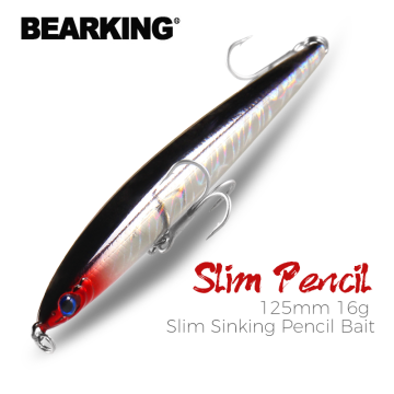 BEARKING 125mm 28g super casting Top fishing lures hard baits quality professional action penceilbait sinking fishing tackle