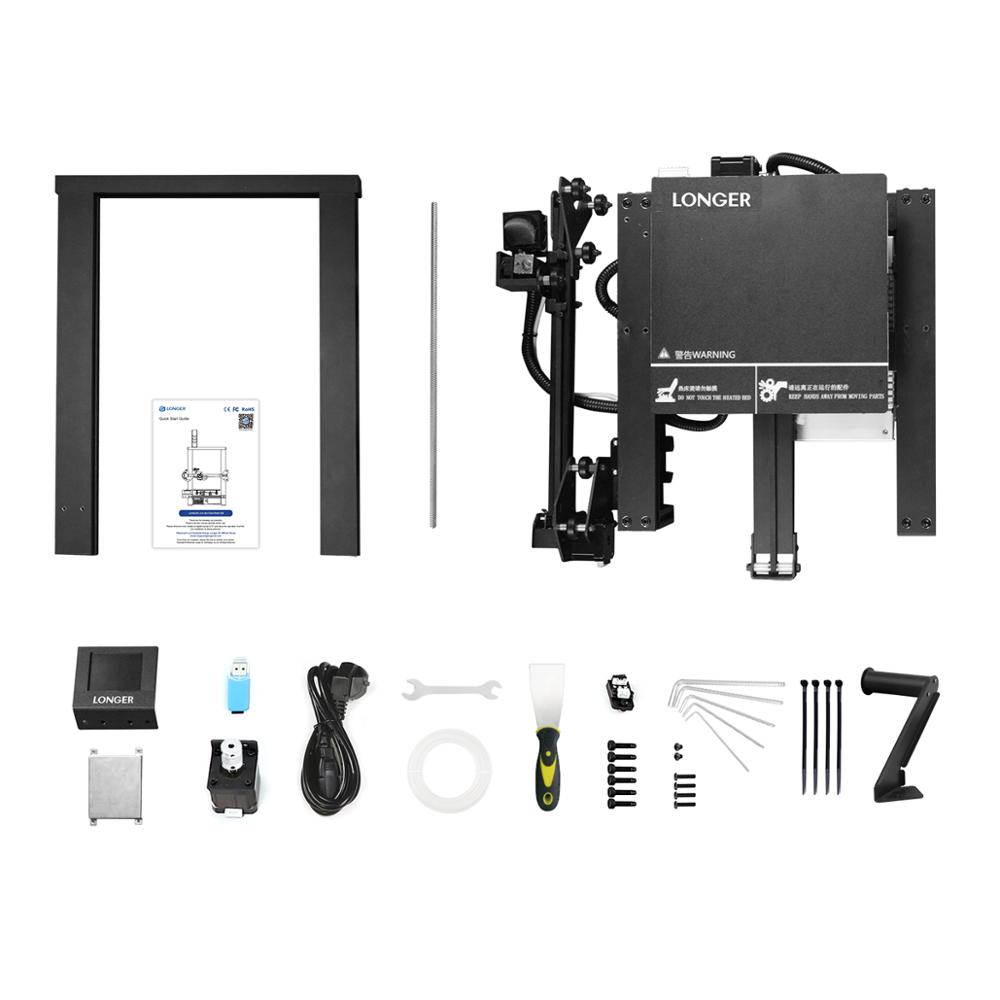 LONGER LK4 3D Printer Touch Screen 3D Print with Unique Frame Design Resume Printing Safe Power Supply 3D Printer Kit