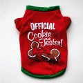 Christmas Dog Clothes T-shirt for Dogs Clothing Pet Vest Outfits Small Cute Spring Summer Soft Yorkies Red Boy Ropa Para Perro