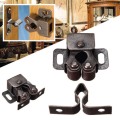 Premium Double Ball Roller Catches Cupboard Cabinet Door Latch Hardware Copper 3.2*2.7cm Durable Door Clip Buckle Handle