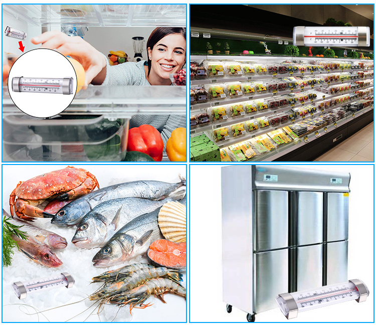 NSF Professional Glass Tube Refrigerator Freezer Thermometer