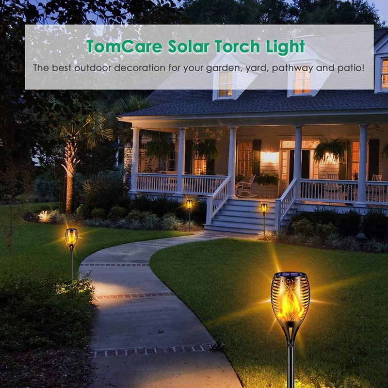 96led Solar Flame Light Flickering Torch Light