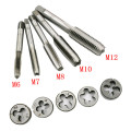 8/12/20pcs Multifunction Die Wrench Set Screw Tap Die Set External Thread Cutting Tapping Hand Tool Kit Thread Screwdriver