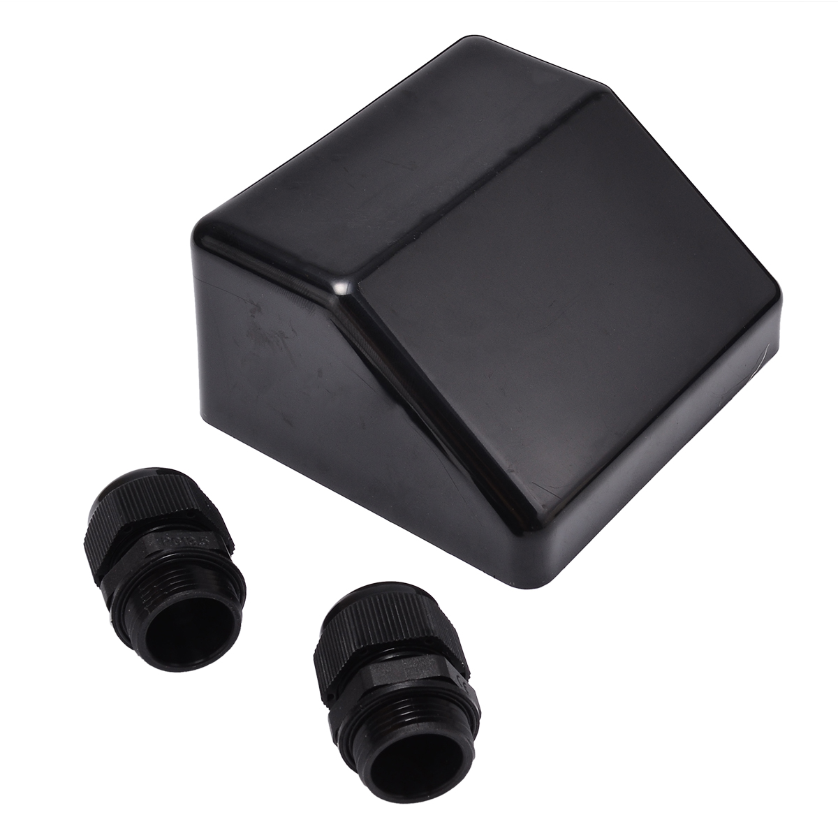 Mayitr Black Roof Cable Entry Gland Protection Box Solar Panel Double Cable Gland For Caravan Boat Waterproof Supplies