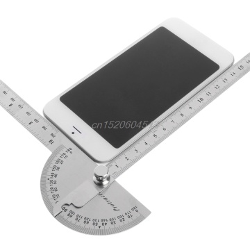 Stainless Steel Angle Ruler 180 degree Protractor Finder Arm Measuring Tool New Whosale&DropShip