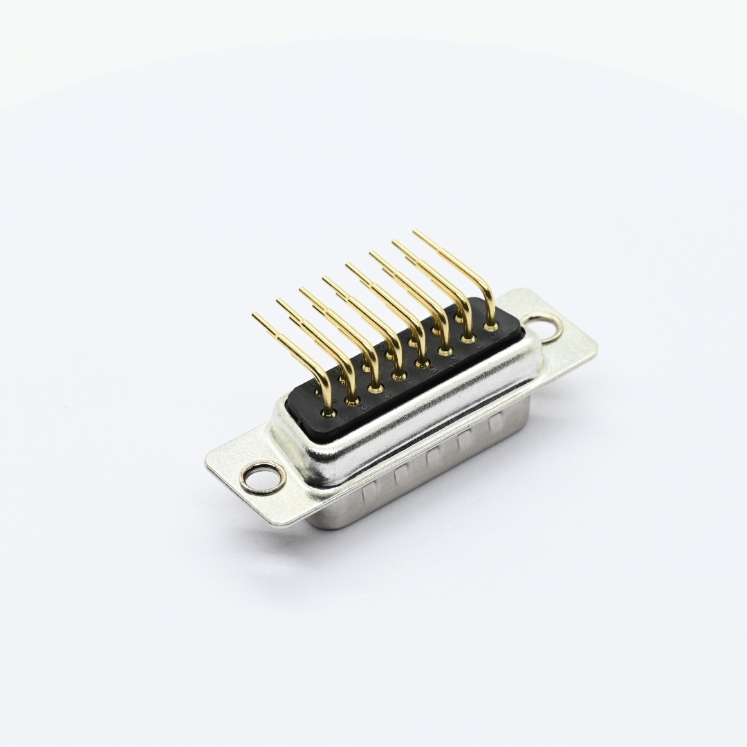 MDR02-M15ABG0+Right Angle D SUB Male Machine Pin Connector（6）