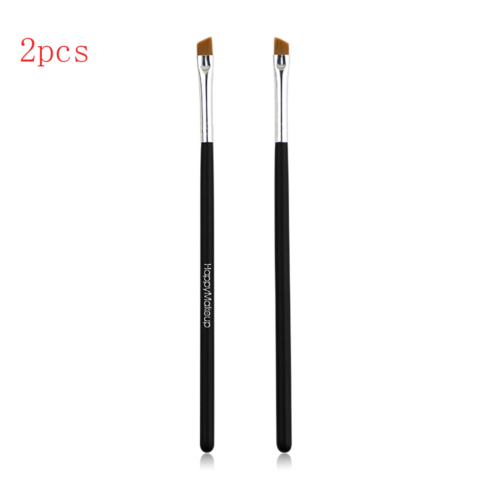 2Pcs Makeup Brush Cosmetic Brushes Face Nose Brushes Concealer Foundation Eyebrow Eyeliner Blush Powder Makeup Tool Eyebrow