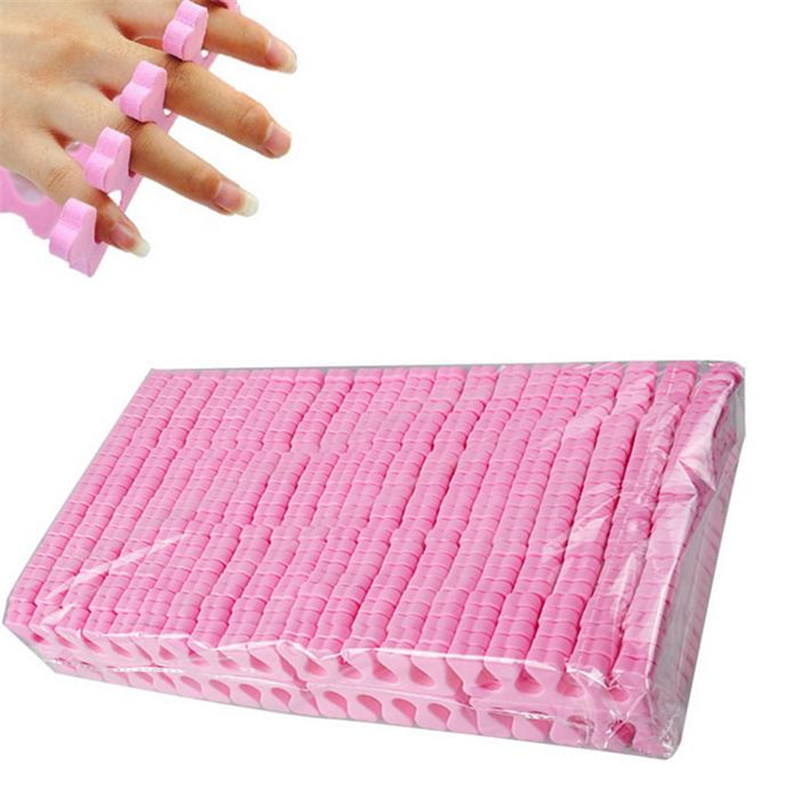 Wholesale 500pcs Pedicure Toe Separators Nail Art Finger Separators Soft Foam Toe Stretcher For Toe & Finger Relaxing Holding 30