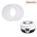 10pcs/set 14OZ Standard Melt Wax Cleaning Ring Waxing Machine Cleaning Protection Paper Ring Body Shaving Hair Removal Tools