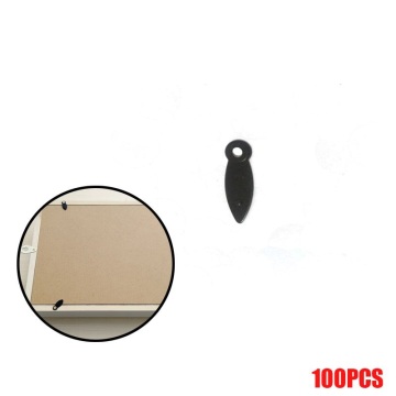 100Pcs /Bag 17*7mm Black Metal Decor Sheets Rotating Locks Buttons Brads Scrapbook Frame Hooks Notebook Decoration Accessory