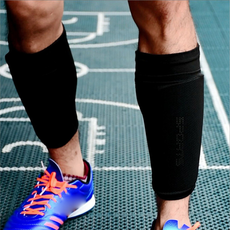 1 Pair Soccer Protective Socks With Pocket Football Shin Pads Leg Sleeves Supporting Shin Guard Adult Children Socks USA ship