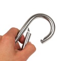 Stainless Steel Spring Clip Hook Carabiner Keychain Outdoor Water Bottle Camp Climbing Snap Clip Lock Buckle Hook Fishing Tool