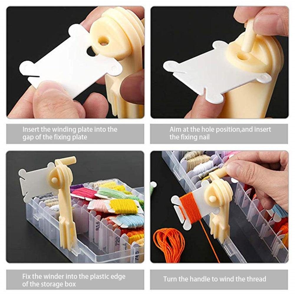 Yarn Fiber String Thread Wool Winder Holder For Household Cross Stitch Line Winding Machine Hand Winding Machine Winding Board