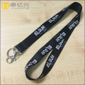 Black thin polyester lanyards for id badges