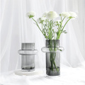 Glass Crystal Vases Modern Luxury Transparent Hydroponics Small Vase Office Dining Table Interior Living Room Decoration Vase